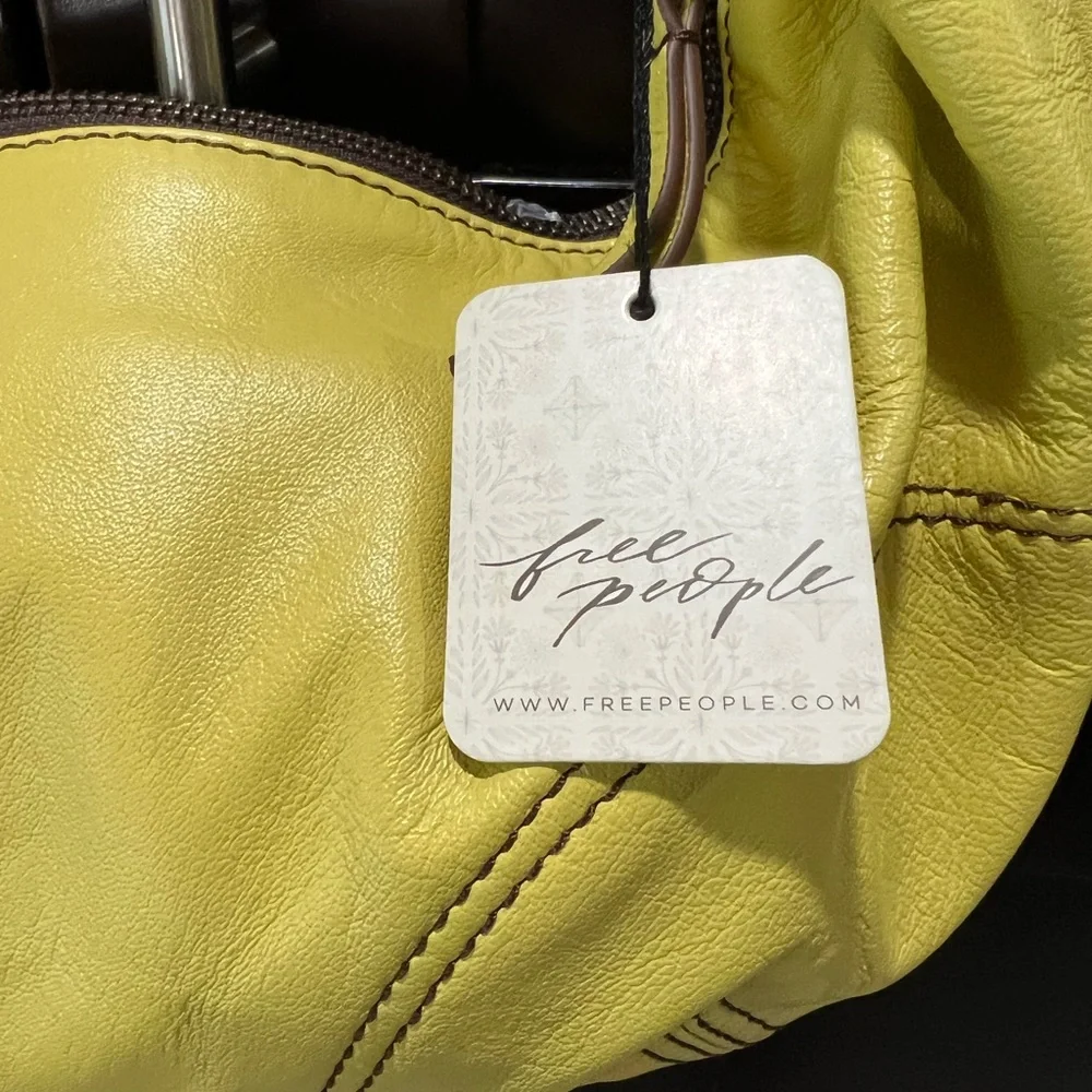 Free People leather Yellow Designer Shoulder Bag - Picture 10 of 13